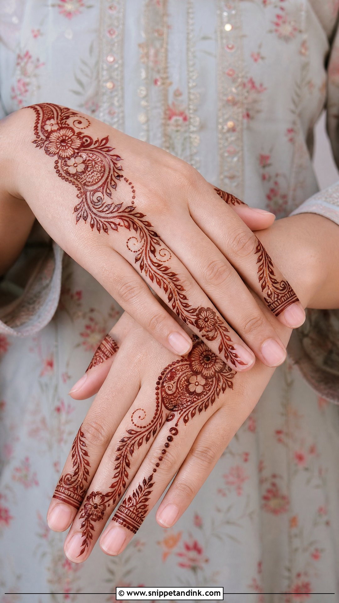 Simple Indo Arabic Mehndi Design - Snippet and Ink - 35 Very Simple Mehndi Designs