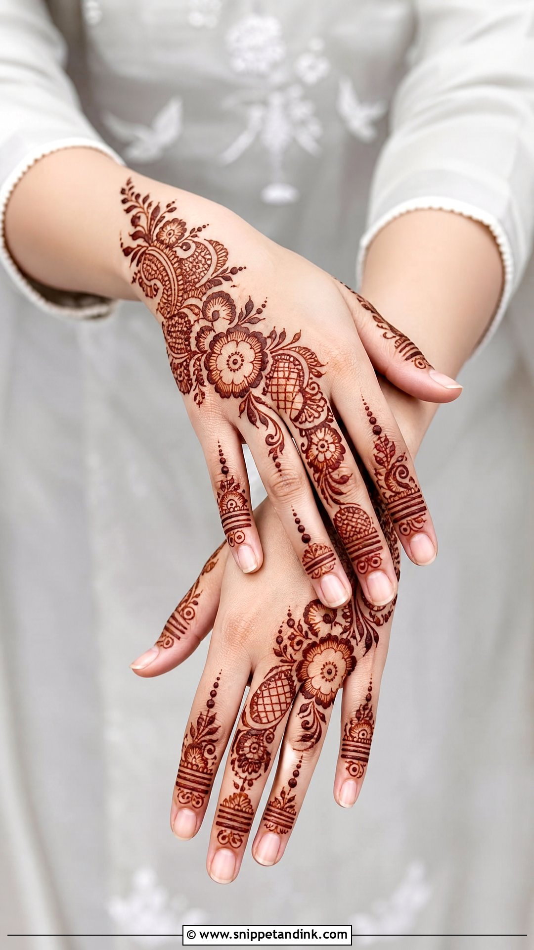 Simple Indo Arabic Mehndi Design - Snippet and Ink - 30 Simple and Stylish Mehndi Designs