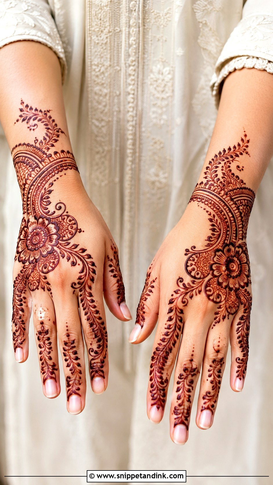 Simple Indo Arabic Mehndi Design - Snippet and Ink - 35 New Simple Mehndi Designs