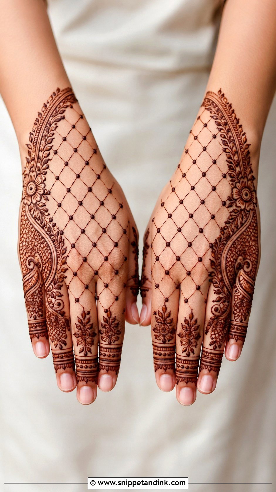 Simple Jaali Back Hand Mehndi Design - Snippet and Ink - 35 Simple Unique Back Hand Mehndi Designs