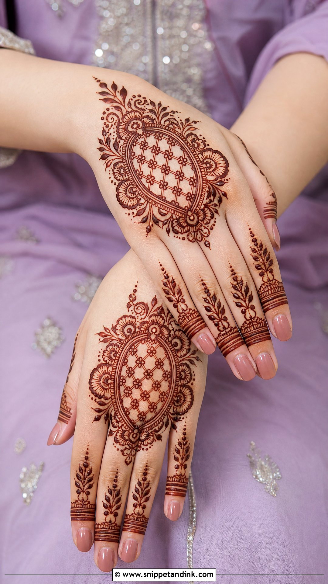 Simple Jaali Mehndi Design - Snippet and Ink - 35 Very Simple Mehndi Designs