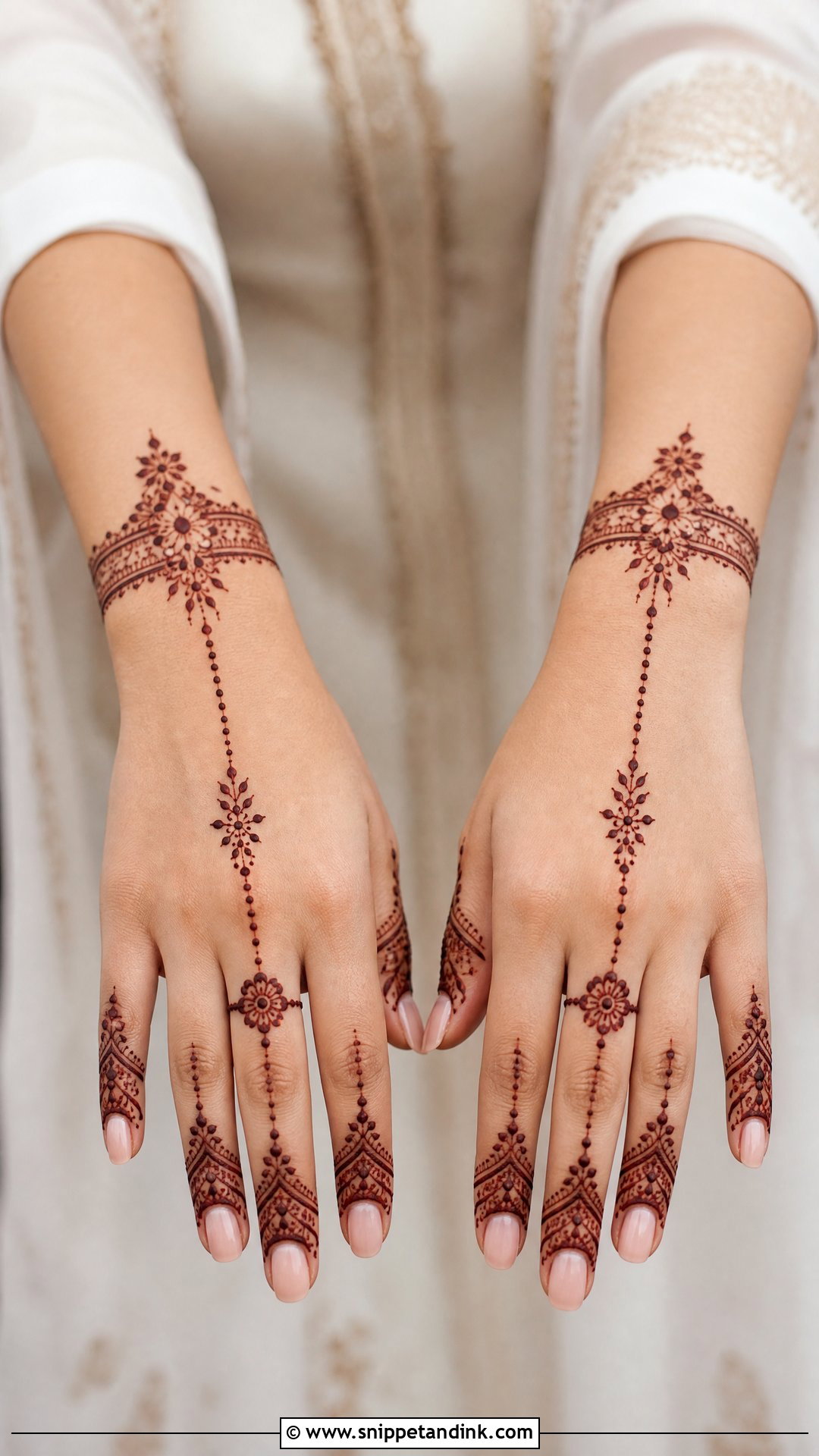 Simple Jewelry Bridal Mehndi - Snippet and Ink - 20 Simple Bride Mehndi Designs