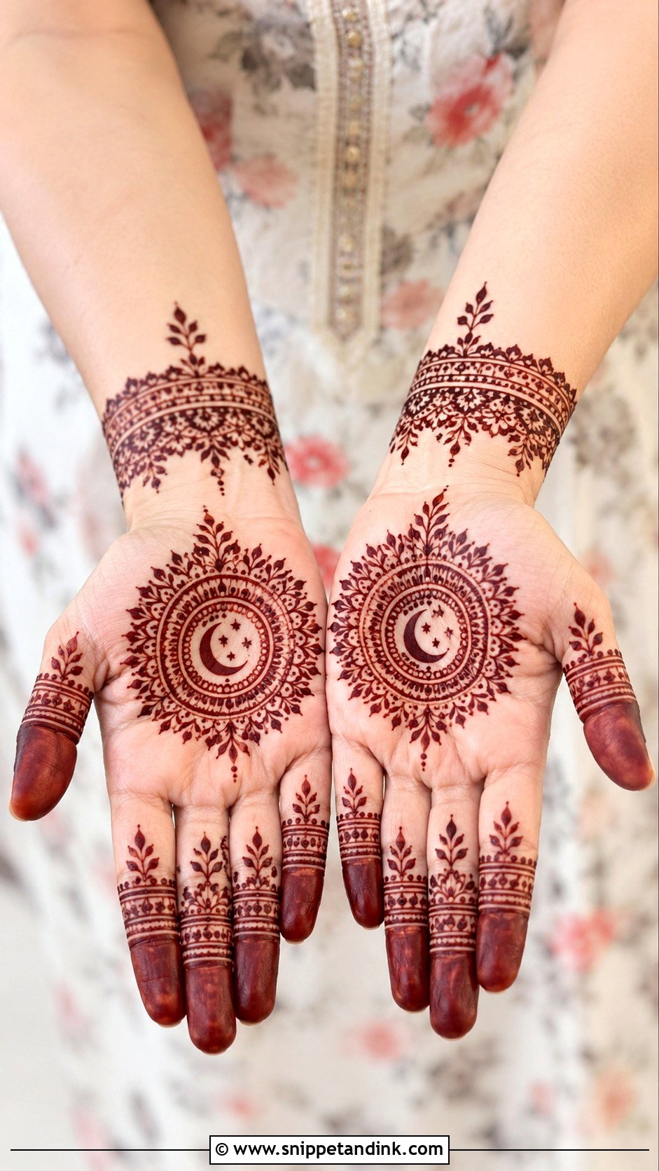 Simple Karva Chauth Mehndi Design - Snippet and Ink - 35 Karva Chauth Mehndi Designs