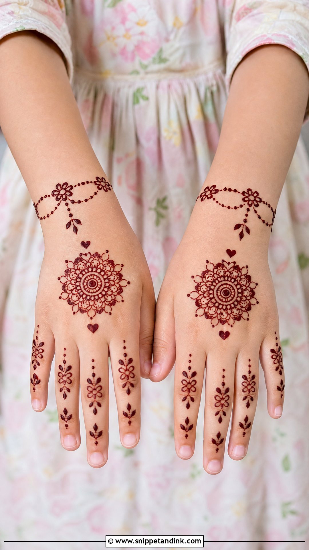 Simple Kids Mehndi Design - Snippet and Ink - 30 Simple and Stylish Mehndi Designs