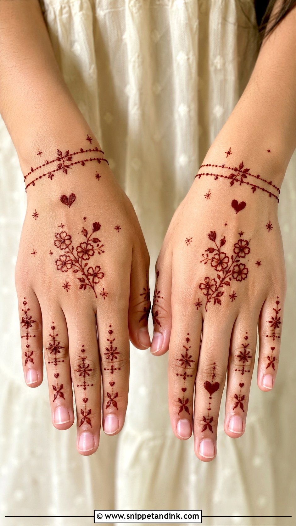 Simple Kids Mehndi Design - Snippet and Ink - 35 Simplest Mehndi Designs