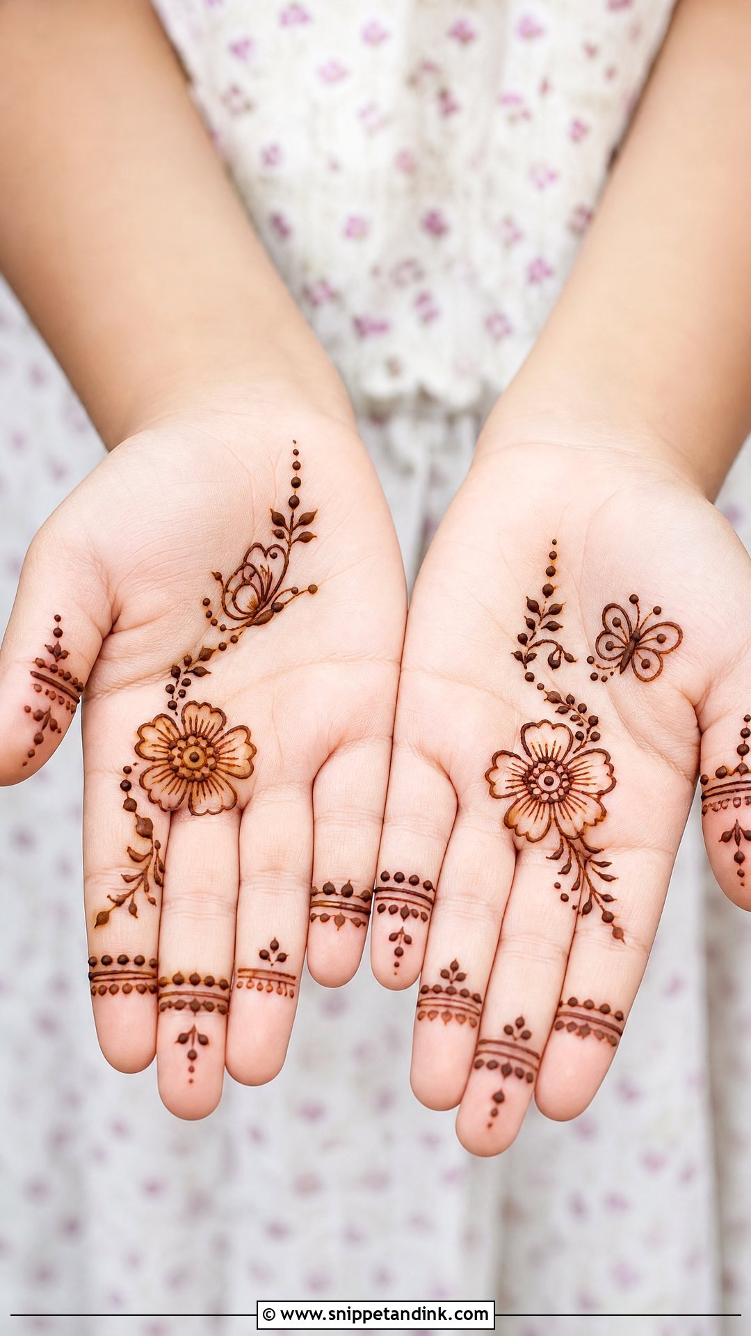 Simple Kids Mehndi Design - Snippet and Ink - 35 Very Simple Mehndi Designs