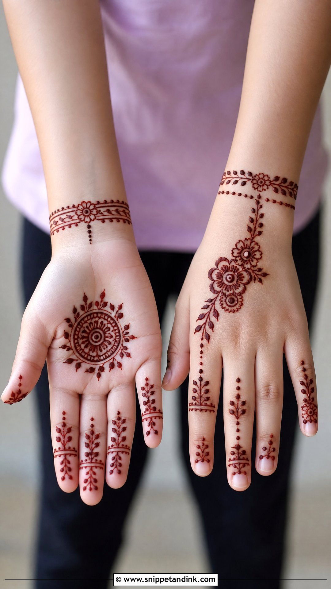 Simple Kids Mehndi Design - Snippet and Ink - 30 Simple Beautiful Mehndi Designs