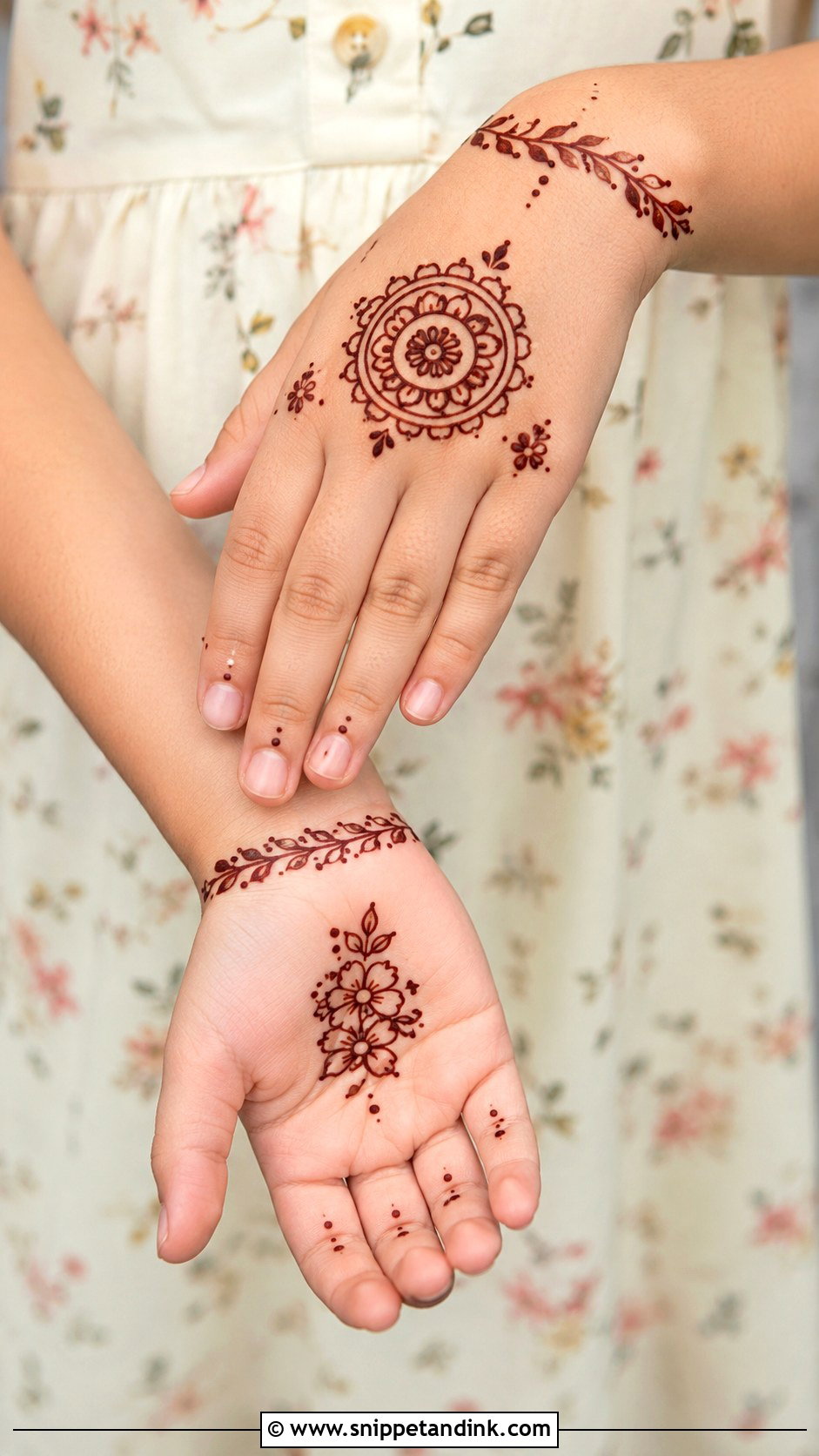 Simple Kids Mehndi Design - Snippet and Ink - 35 Latest Simple Mehndi Designs