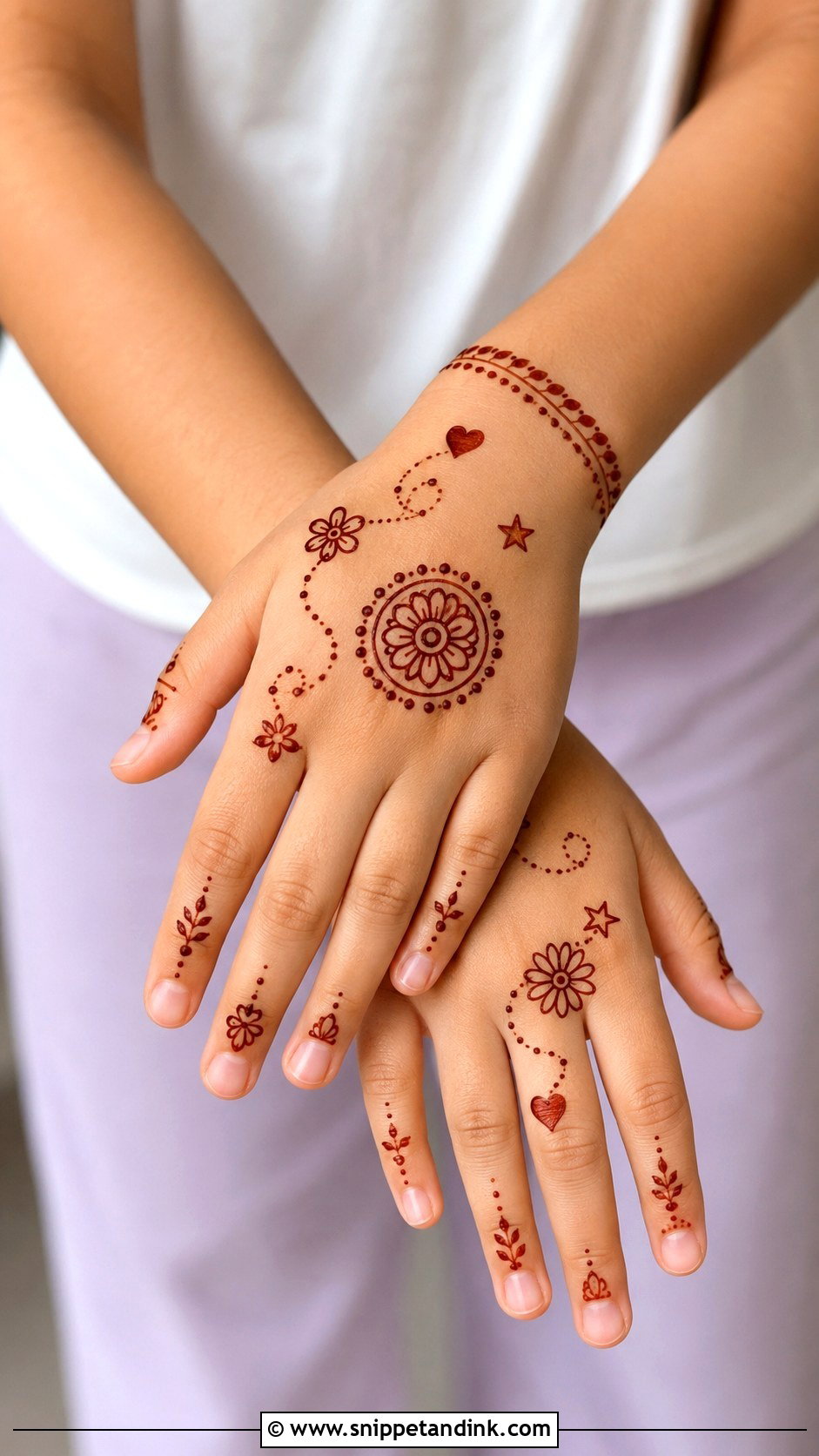 Simple Kids Mehndi Design - Snippet and Ink - 35 New Simple Mehndi Designs