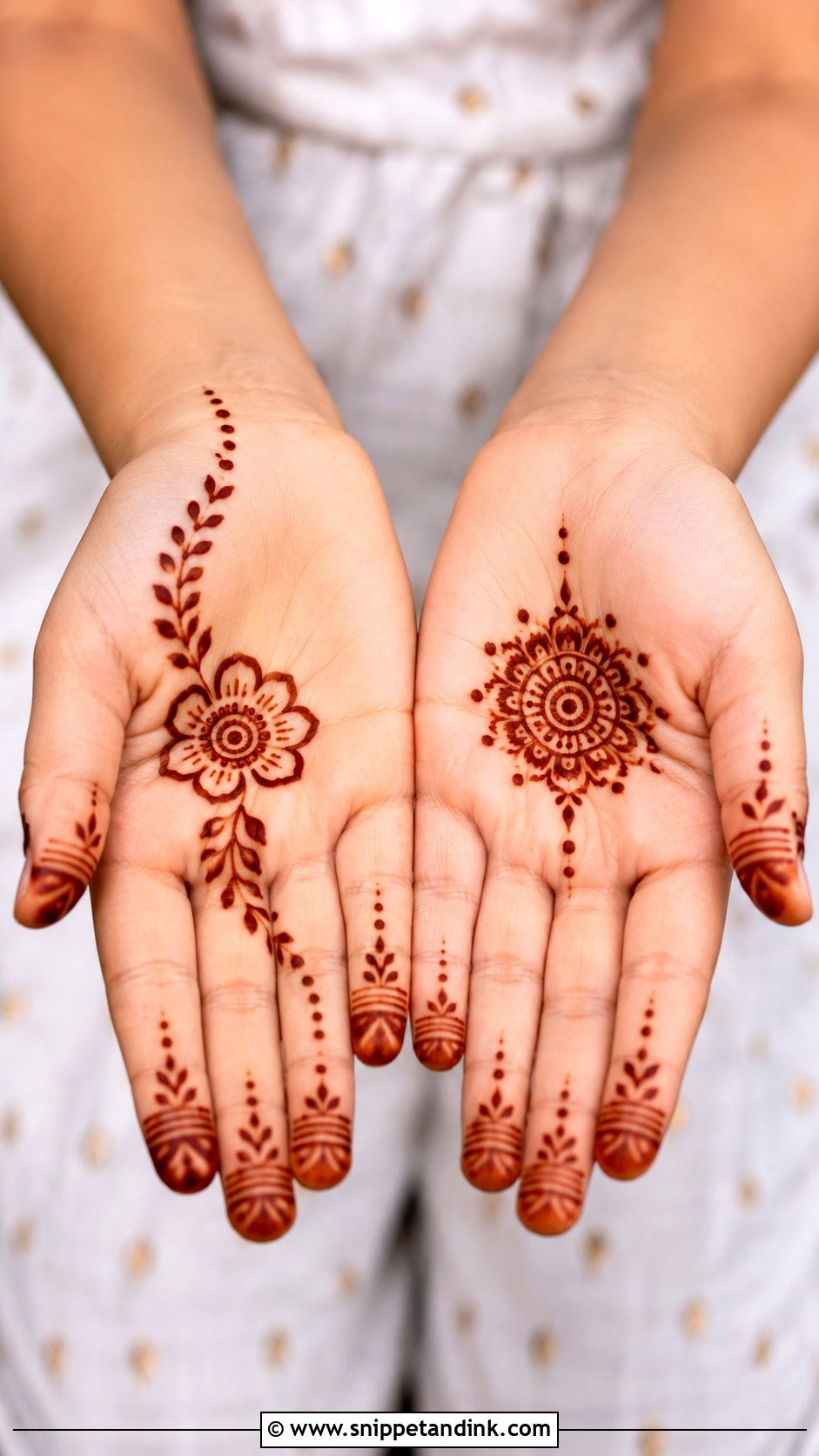 Simple Kids Mehndi Design - Snippet and Ink - 35 Simple Easy Mehndi Designs