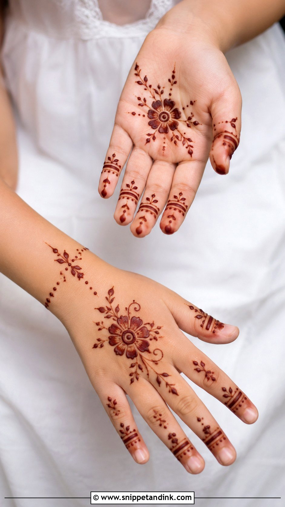 Simple Kids Mehndi Design - Snippet and Ink - 35 Simple Mehndi Design Ideas