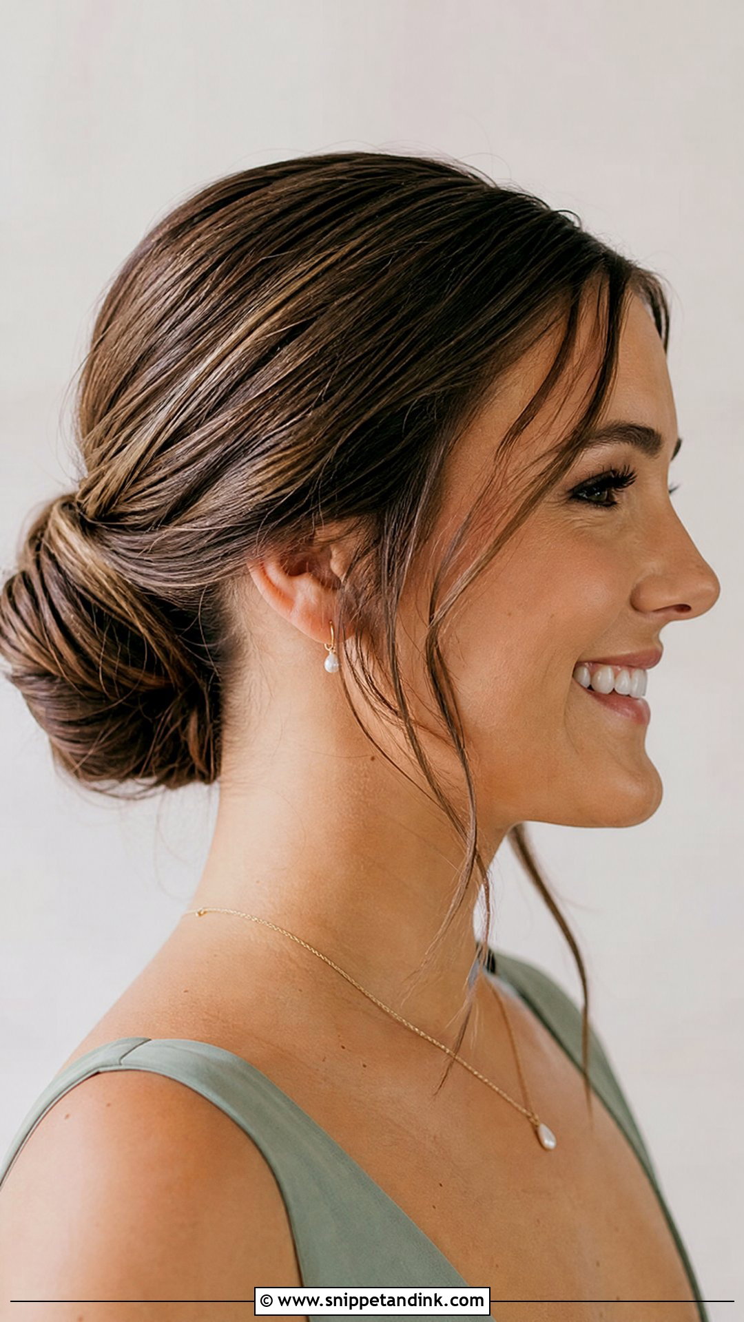 Simple Low Bun For Wedding Party - Snippet and Ink - 20 Simple Hairstyle for Wedding Party Ideas