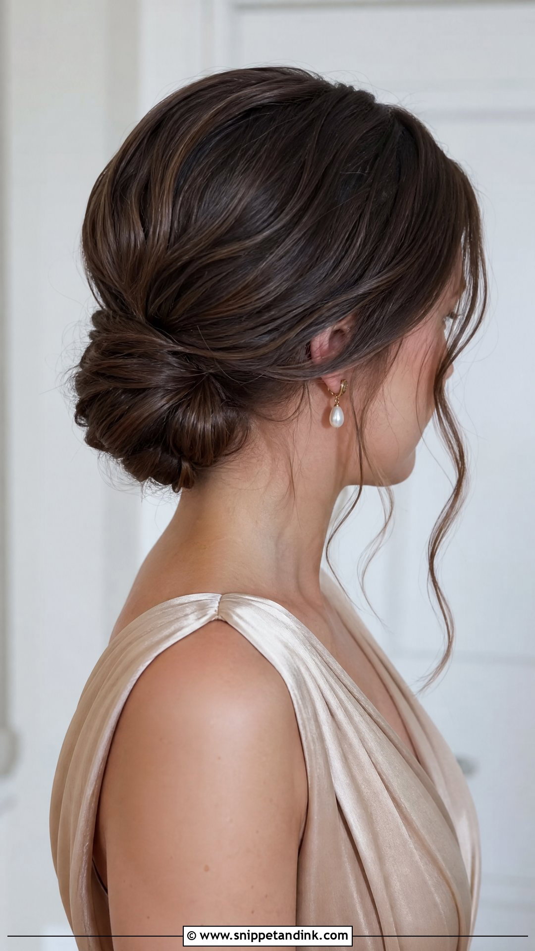 Simple Low Chignon For Wedding Party - Snippet and Ink - 20 Simple Hairstyle for Wedding Party Ideas