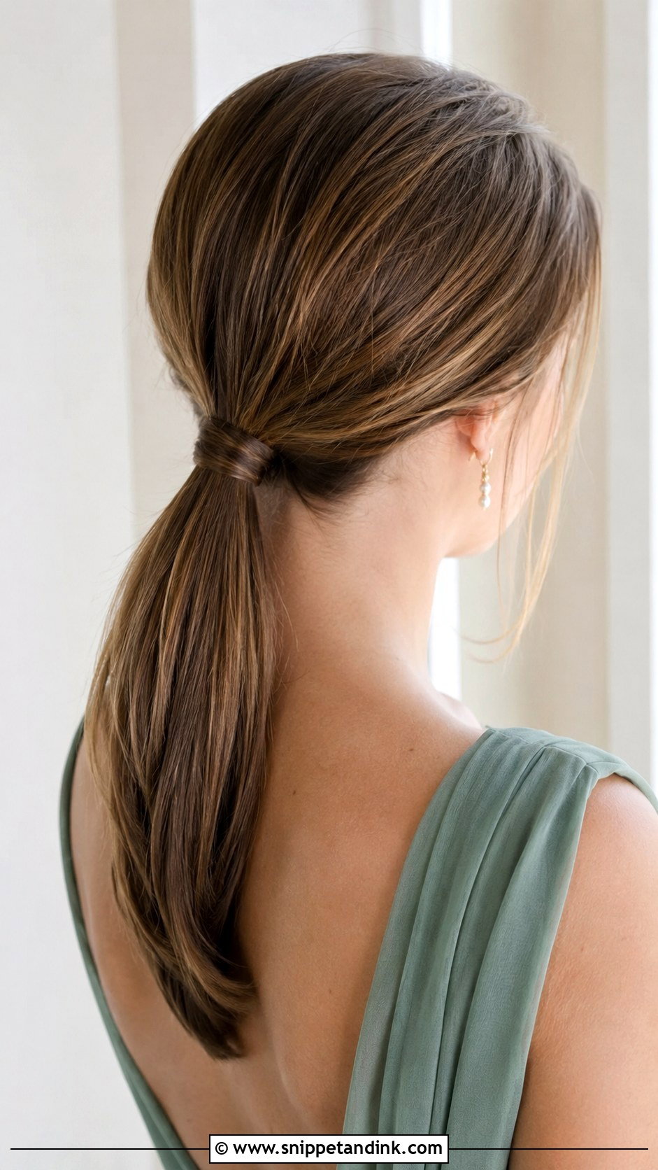 Simple Low Pony Bridesmaid Hair - Snippet and Ink - 20 Low Pony Bridesmaid Hair Ideas