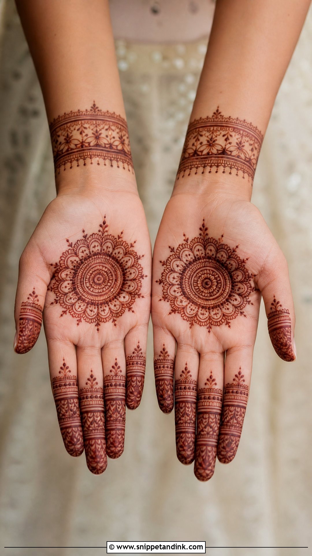 Simple Mandala Bridal Mehndi - Snippet and Ink - 25 Simple Mehndi Designs for Bride