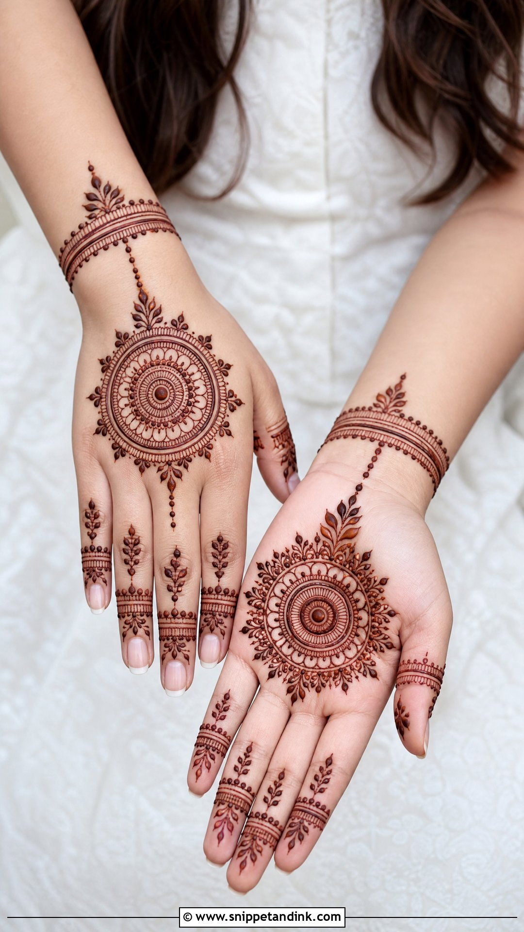 Simple Mandala Bridal Mehndi Design - Snippet and Ink - 20 Simple Easy Bridal Mehndi Designs