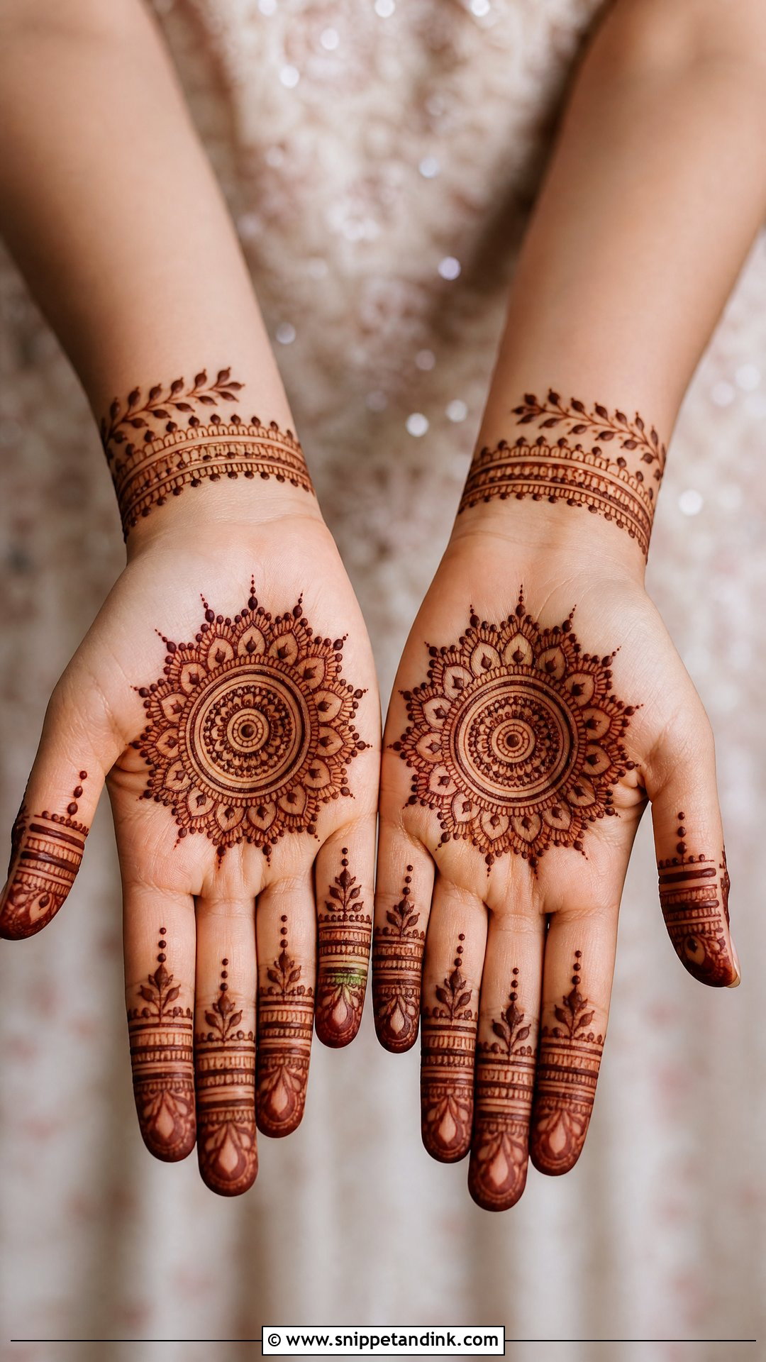 Simple Mandala Bridal Mehndi Design - Snippet and Ink - 20 Simple Mehindi Bridal Designs