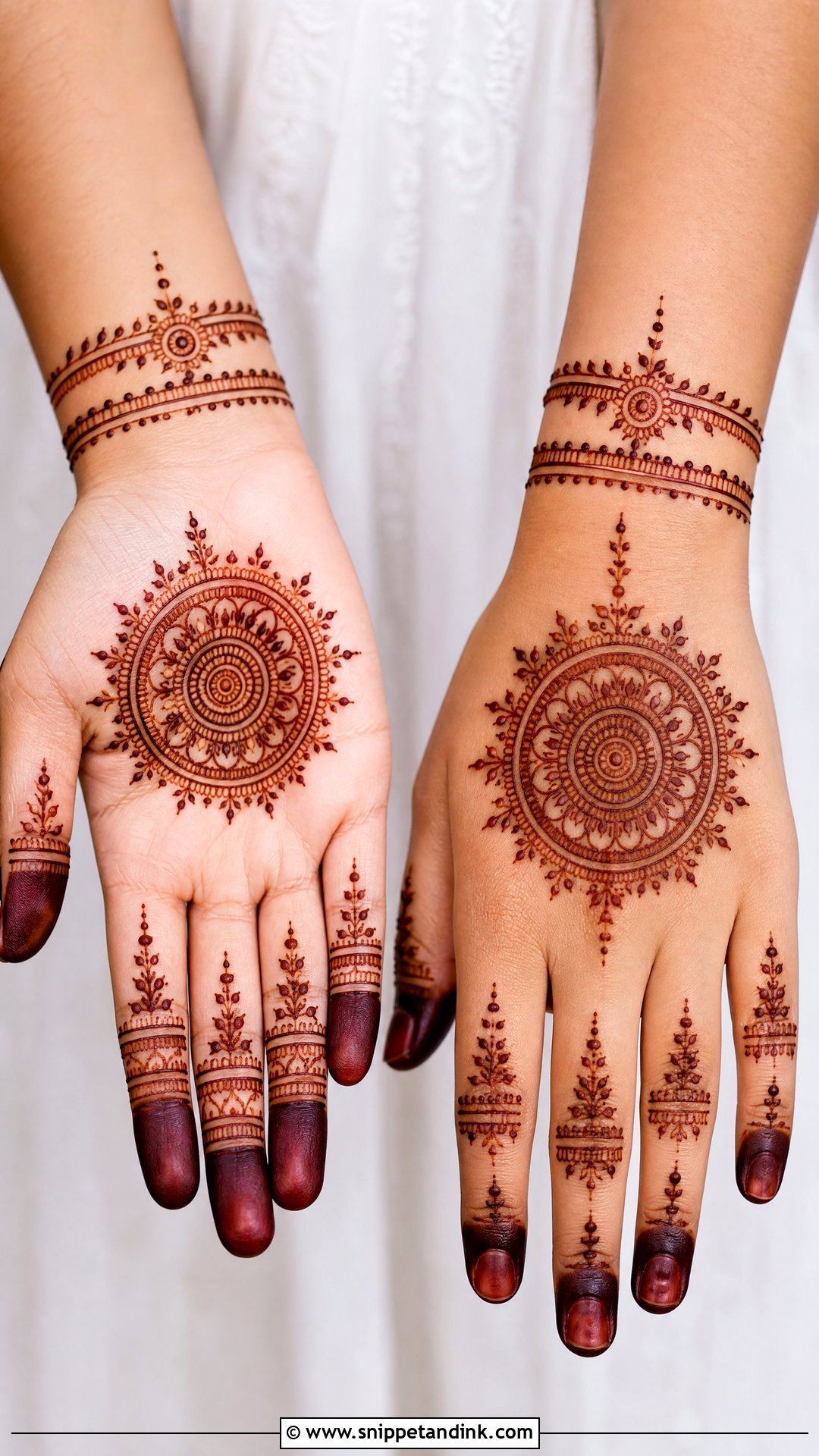 Simple Mandala Mehndi Design - Snippet and Ink - 30 Simple and Stylish Mehndi Designs
