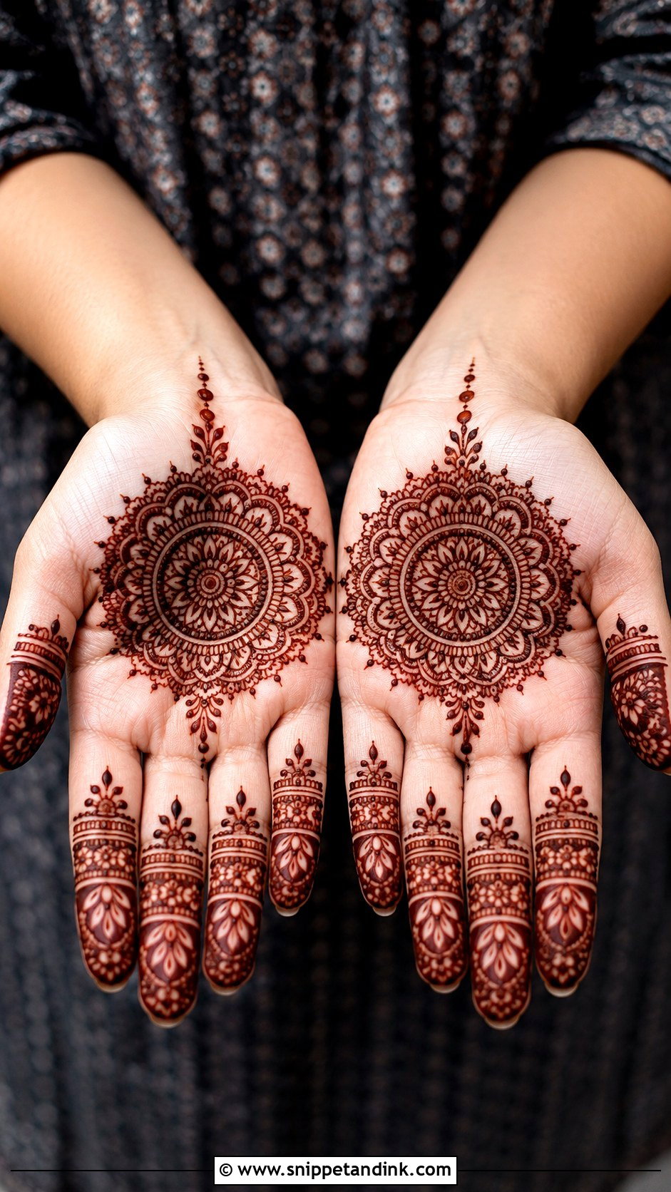 Simple Mandala Mehndi Design - Snippet and Ink - 35 Simple Mehndi Design Ideas