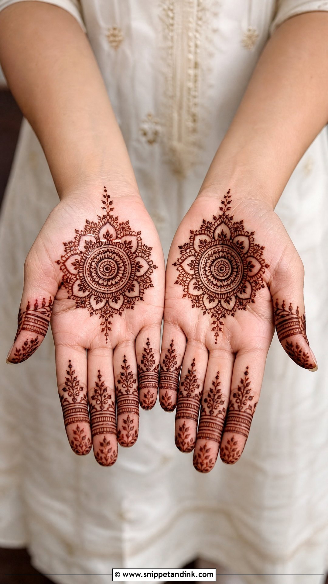 Simple Mandala Mehndi Design - Snippet and Ink - 35 Very Simple Mehndi Designs