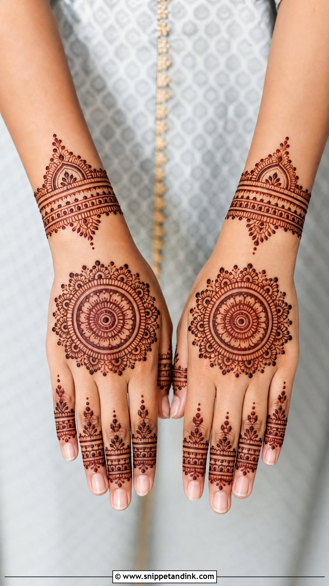 Simple Mandala Mehndi Design - Snippet and Ink - 30 Simple Beautiful Mehndi Designs
