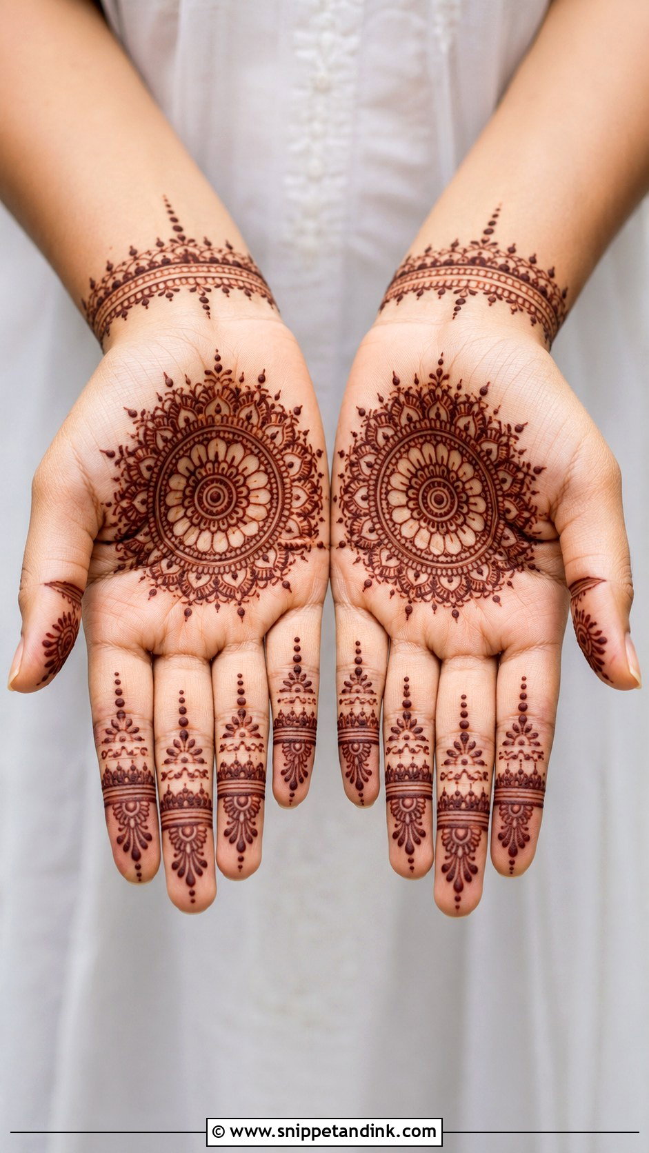 Simple Mandala Mehndi Design - Snippet and Ink - 35 Simple Aesthetic Mehndi Designs