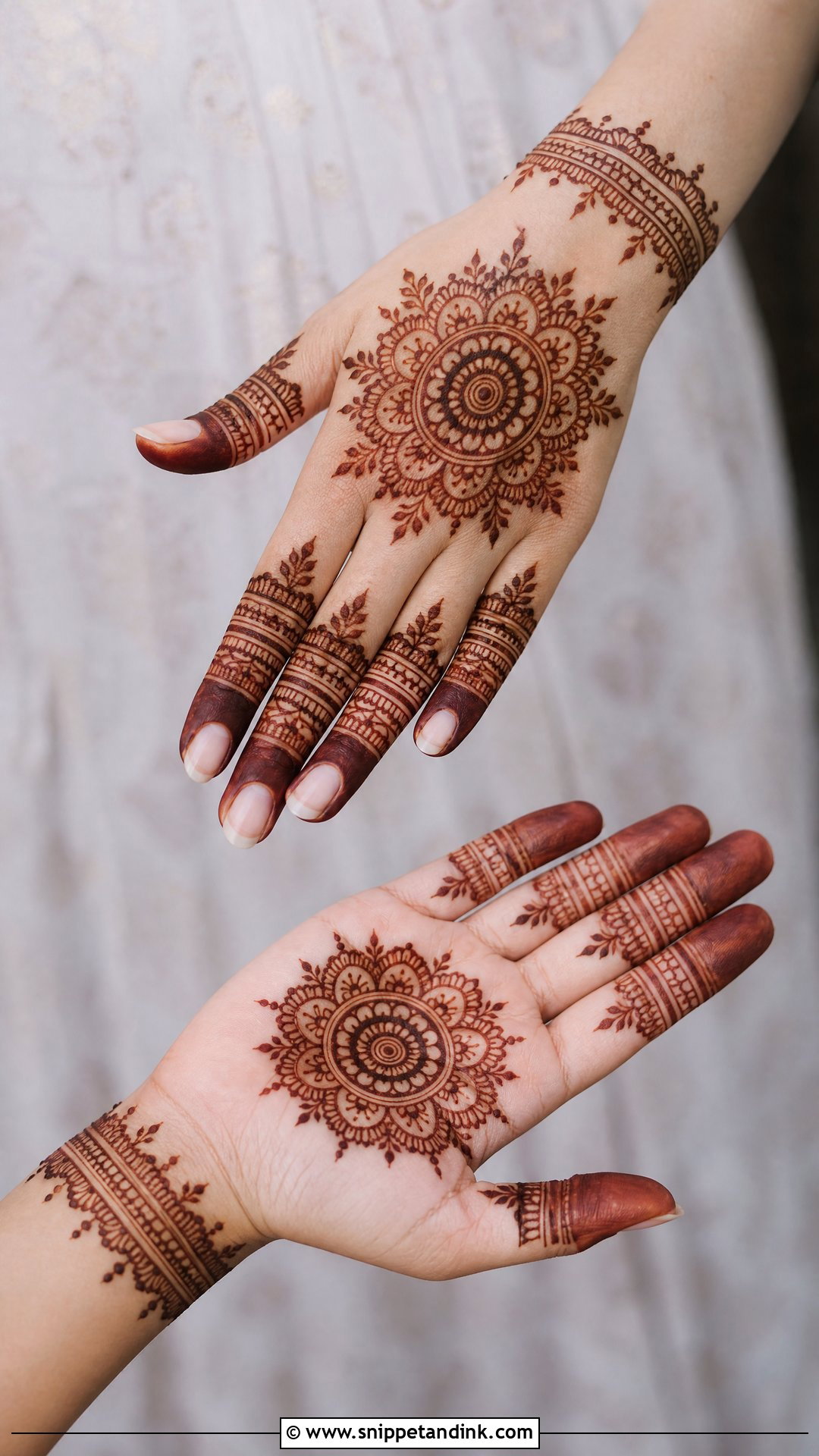 Simple Mandala Wedding Mehndi Design - Snippet and Ink - 25 Simple Wedding Mehndi Designs
