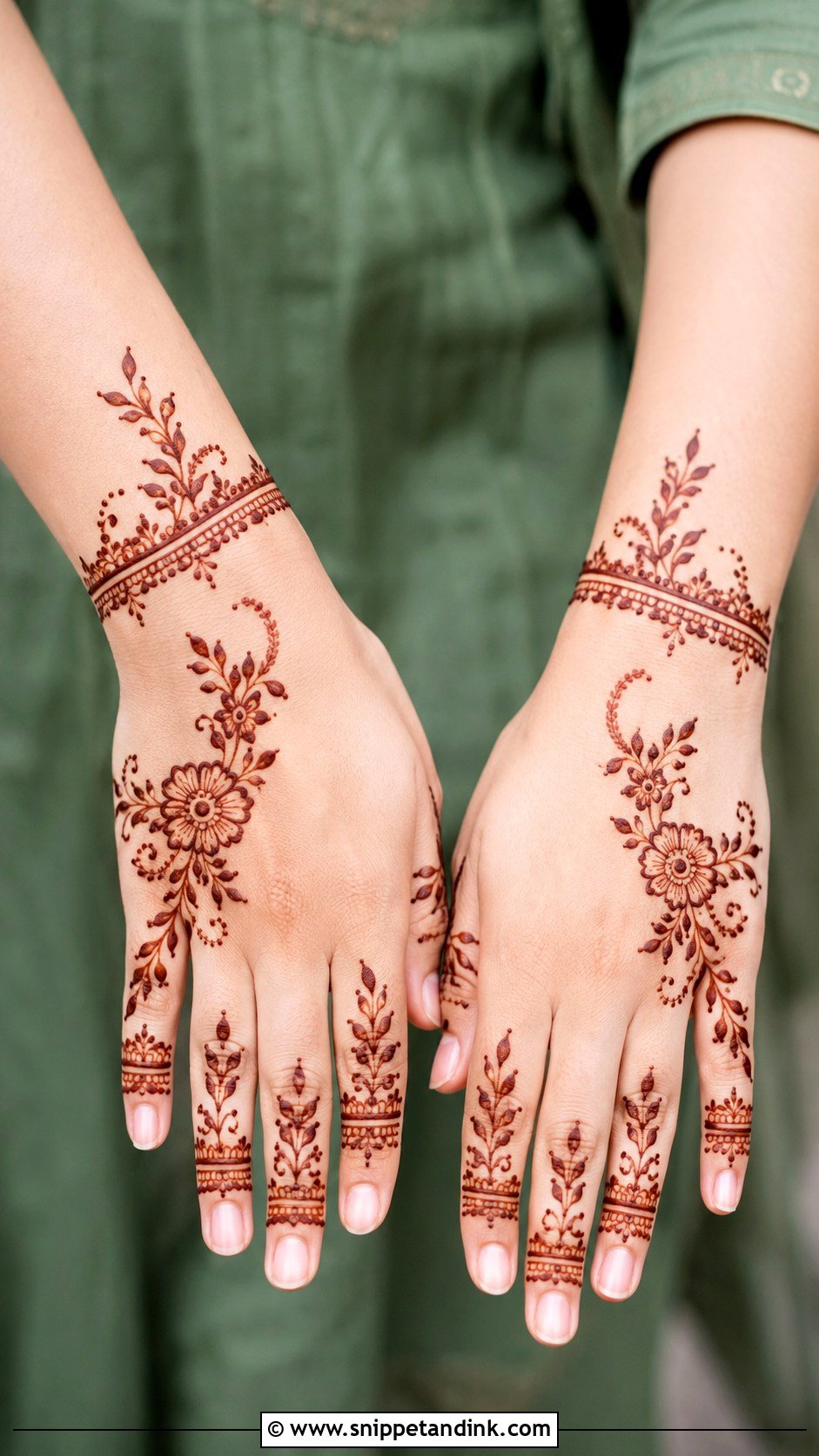 Simple Mehndi Design For Beginners - Snippet and Ink - 35 Simplest Mehndi Designs
