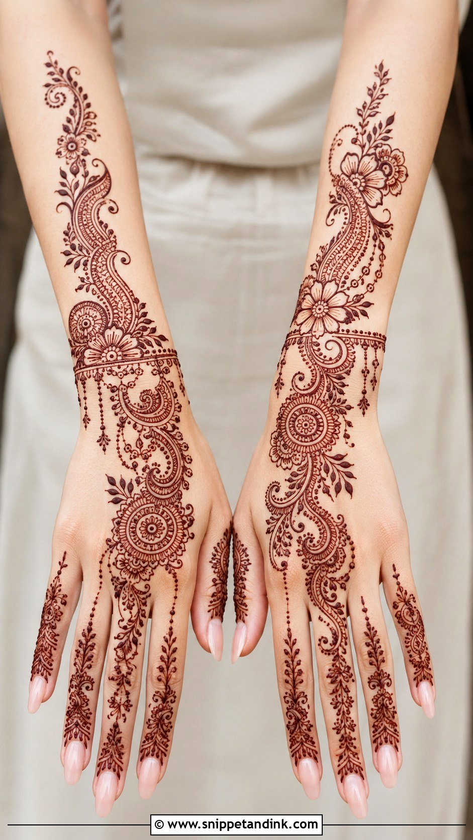 Simple Mehndi Design For Long Hands - Snippet and Ink - 35 New Simple Mehndi Designs