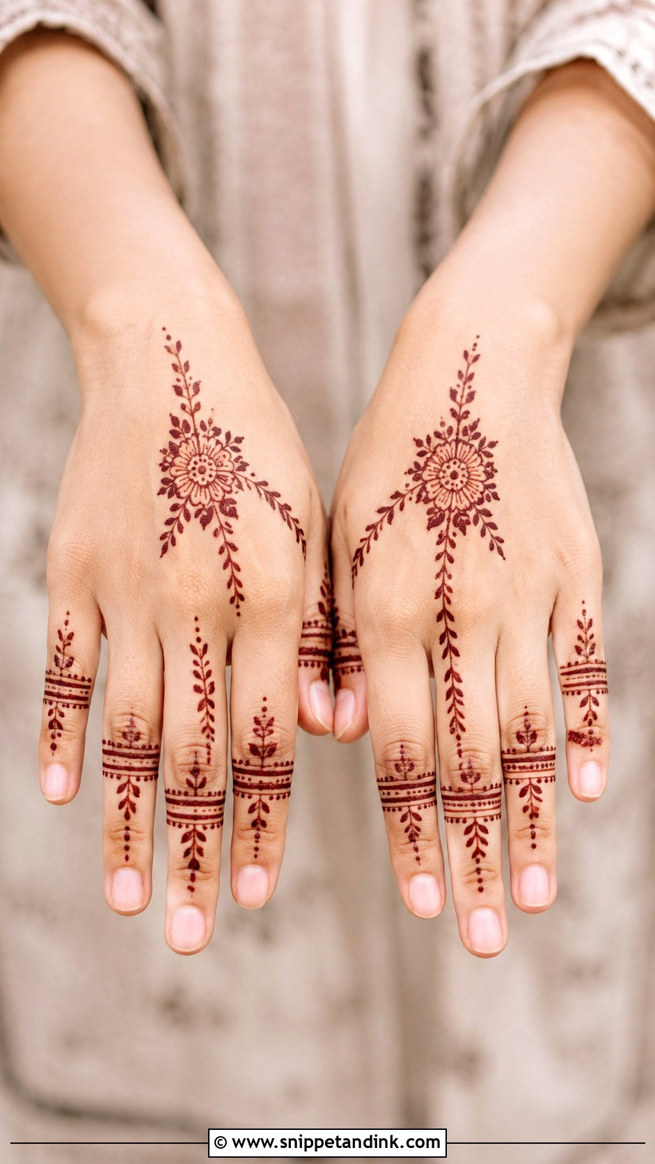 Simple Mehndi Design For Short Fingers - Snippet and Ink - 35 New Simple Mehndi Designs