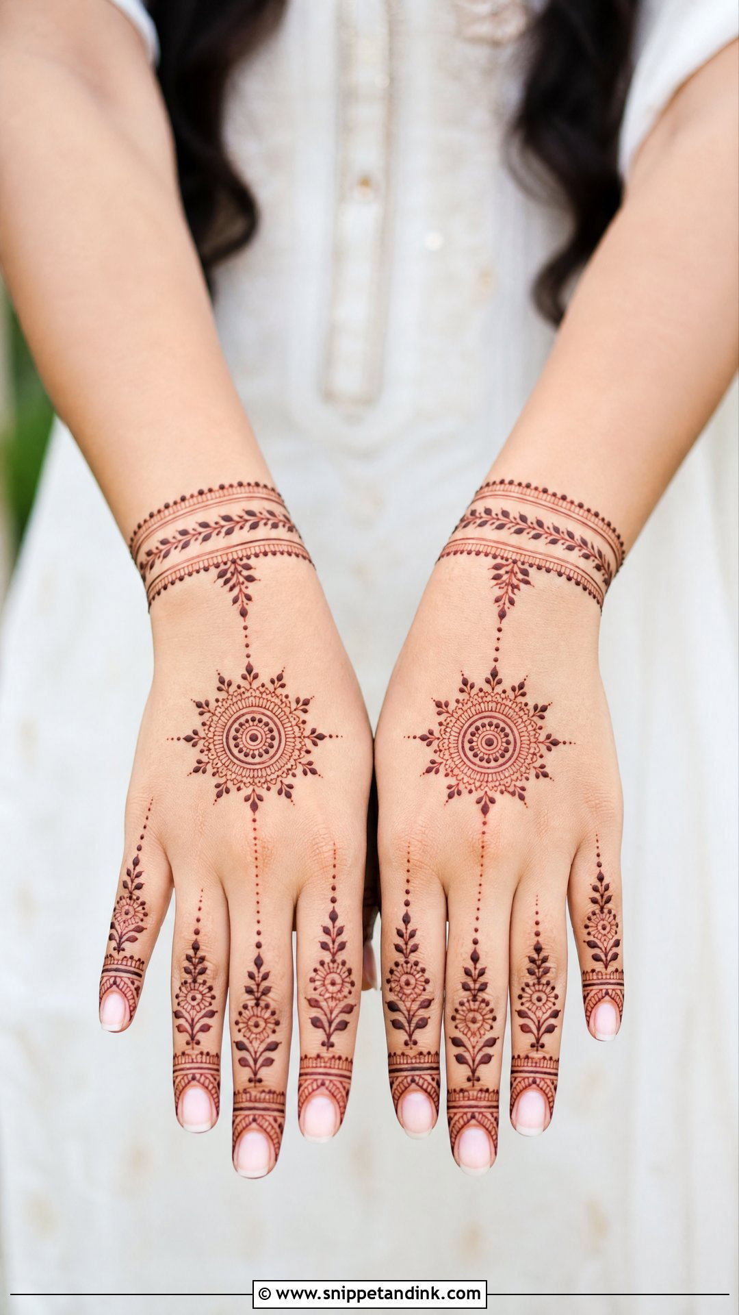 Simple Mehndi Dress Design - Snippet and Ink - 30 Mehndi Dress Design Ideas