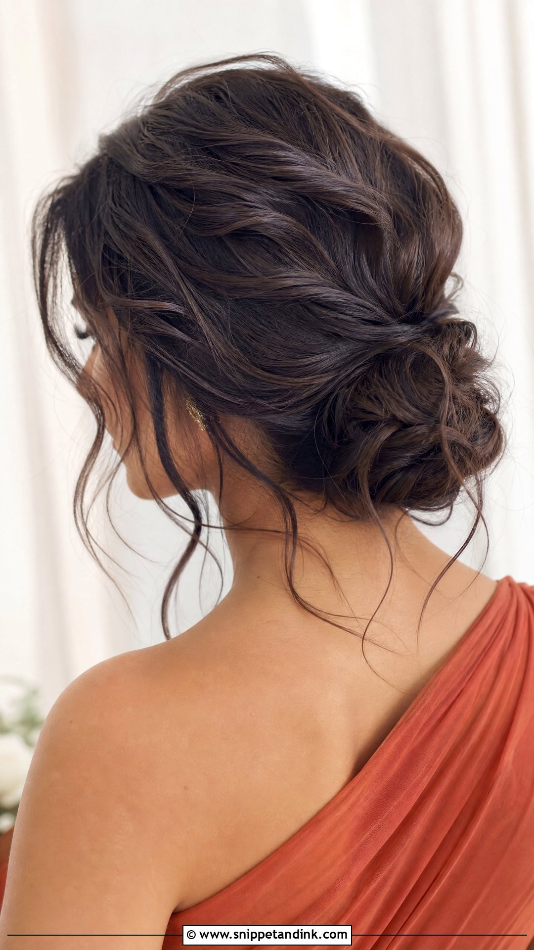 Simple Messy Low Bun For Wedding Party - Snippet and Ink - 20 Simple Hairstyle for Wedding Party Ideas