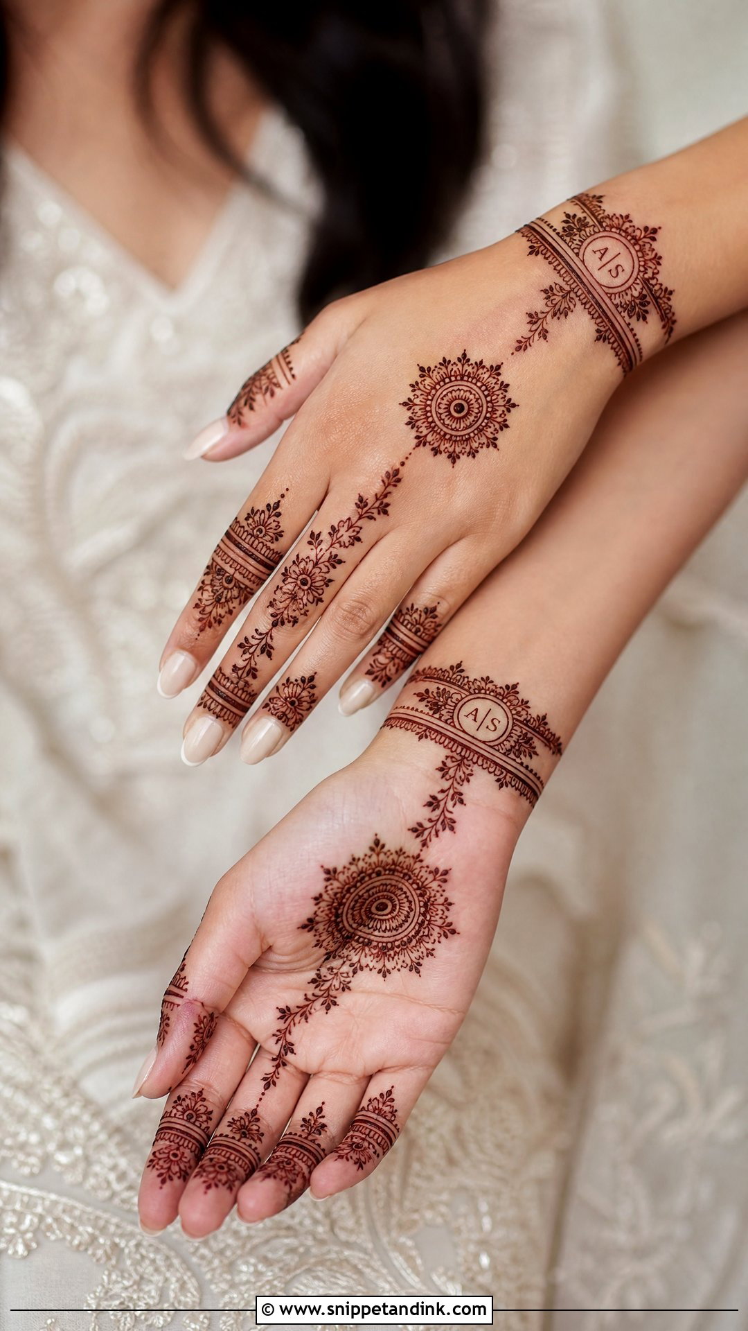 Simple Minimal Bridal Mehndi Design - Snippet and Ink - 25 Simple Wedding Mehndi Designs