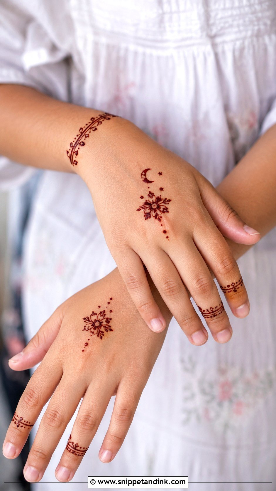 Simple Minimal Mehndi Design For Kids - Snippet and Ink - 30 Very Simple Mehndi Designs for Kids