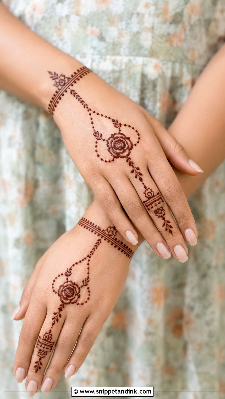 Simple Modern Engagement Mehndi Design - Snippet and Ink - 35 Simple Modern Mehndi Designs