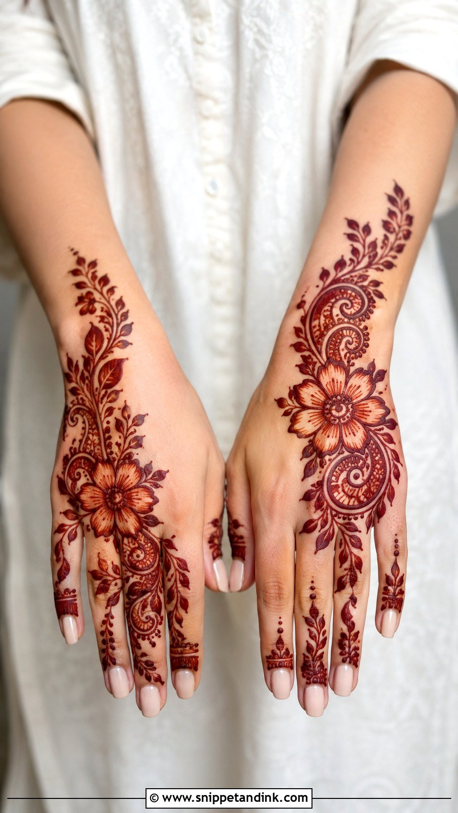 Simple Modern Finger Mehndi Design - Snippet and Ink - 35 Simple Modern Mehndi Designs