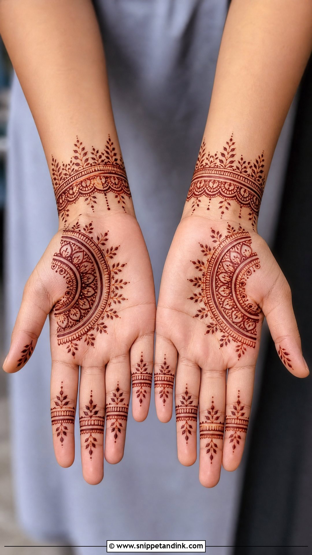 Simple Modern Front Hand Mehndi Design - Snippet and Ink - 35 Simple Easy Front Hand Mehndi Designs