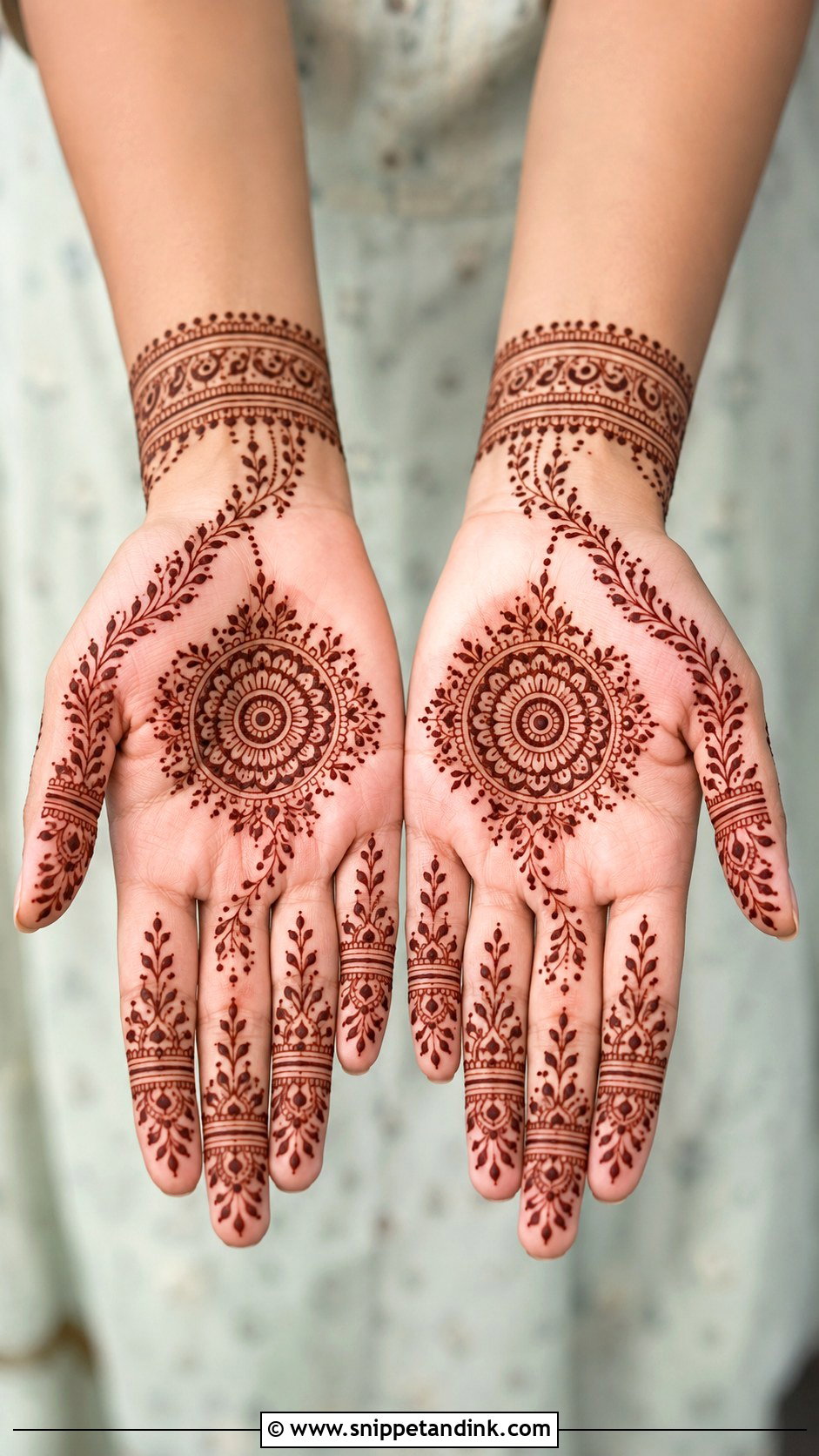 Simple Modern Mandala Mehndi Design - Snippet and Ink - 35 Simple Modern Mehndi Designs