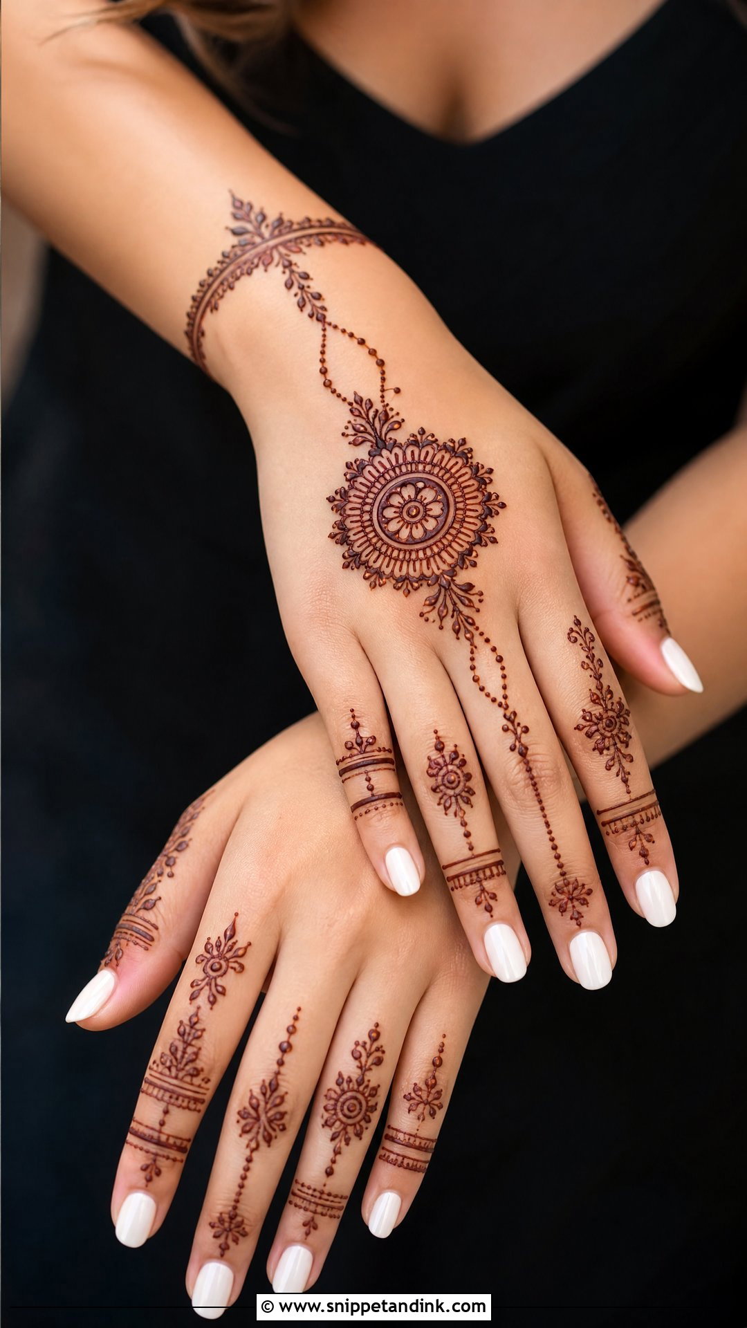 Simple Modern Mehndi Design - Snippet and Ink - 30 Simple Beautiful Mehndi Designs
