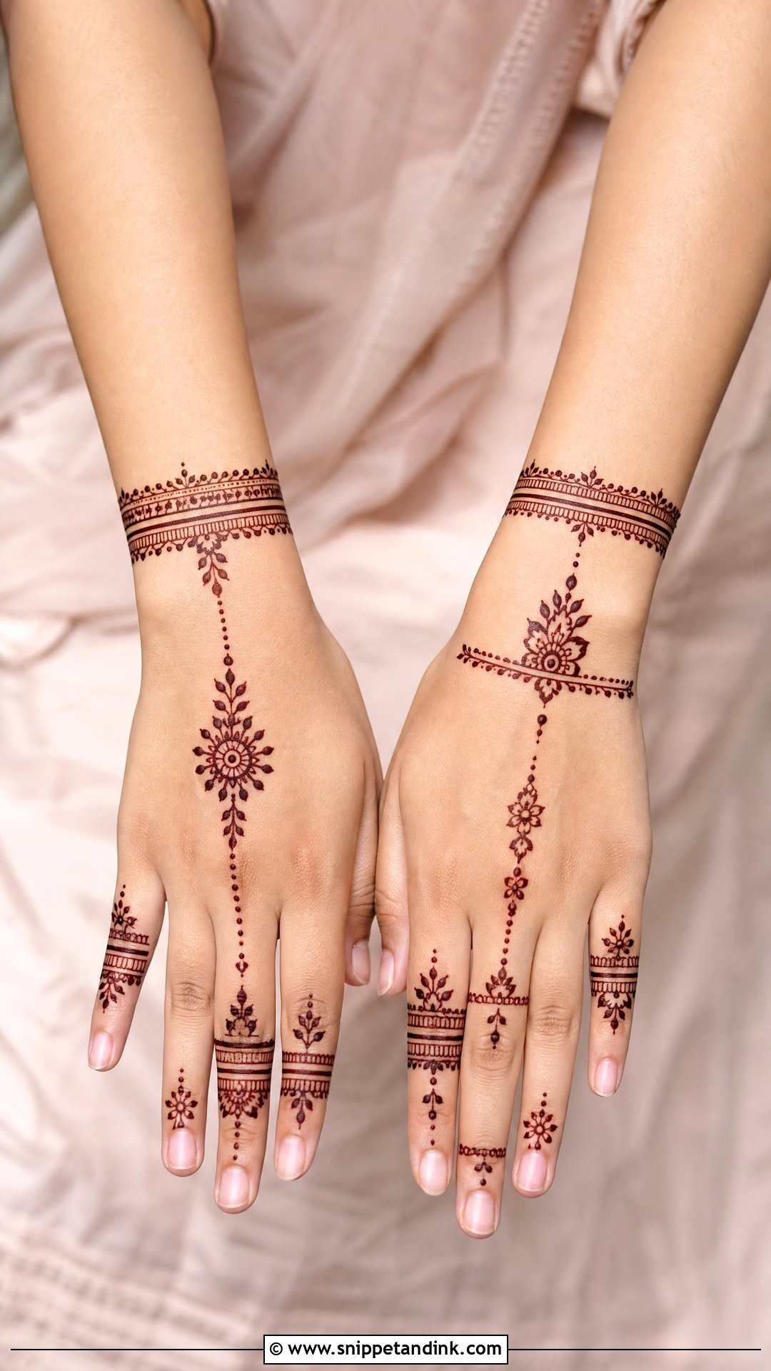 Simple Modern Mehndi Design - Snippet and Ink - 30 Simple and Stylish Mehndi Designs