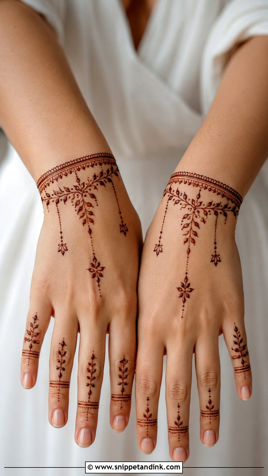 Simple Modern Wrist Mehndi Design - Snippet and Ink - 35 Simple Modern Mehndi Designs