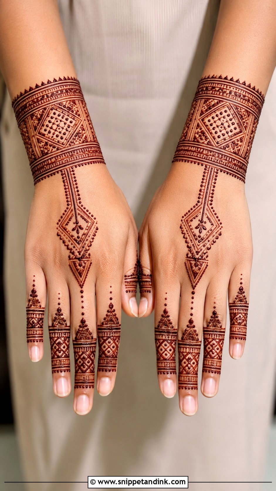 Simple Moroccan Mehndi Design - Snippet and Ink - 30 Simple and Easy Mehndi Designs