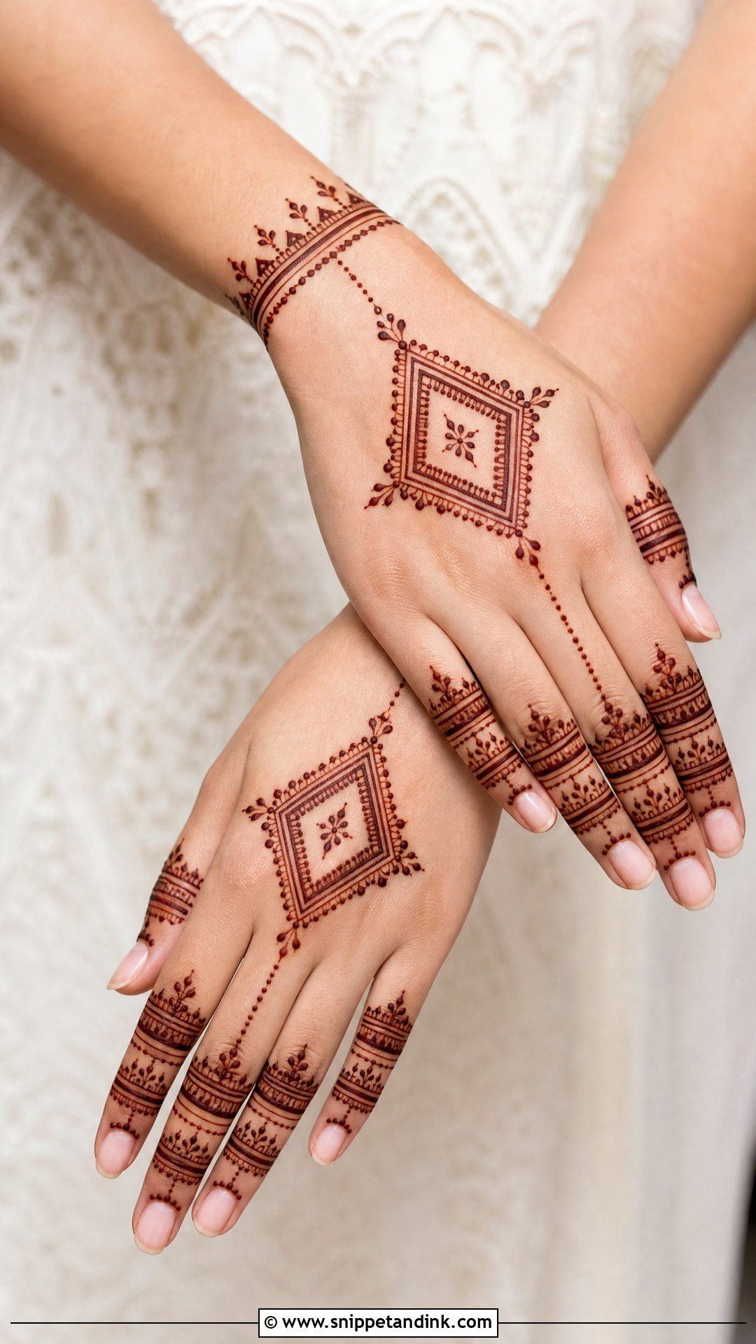 Simple Moroccan Mehndi Design - Snippet and Ink - 35 Very Simple Mehndi Designs