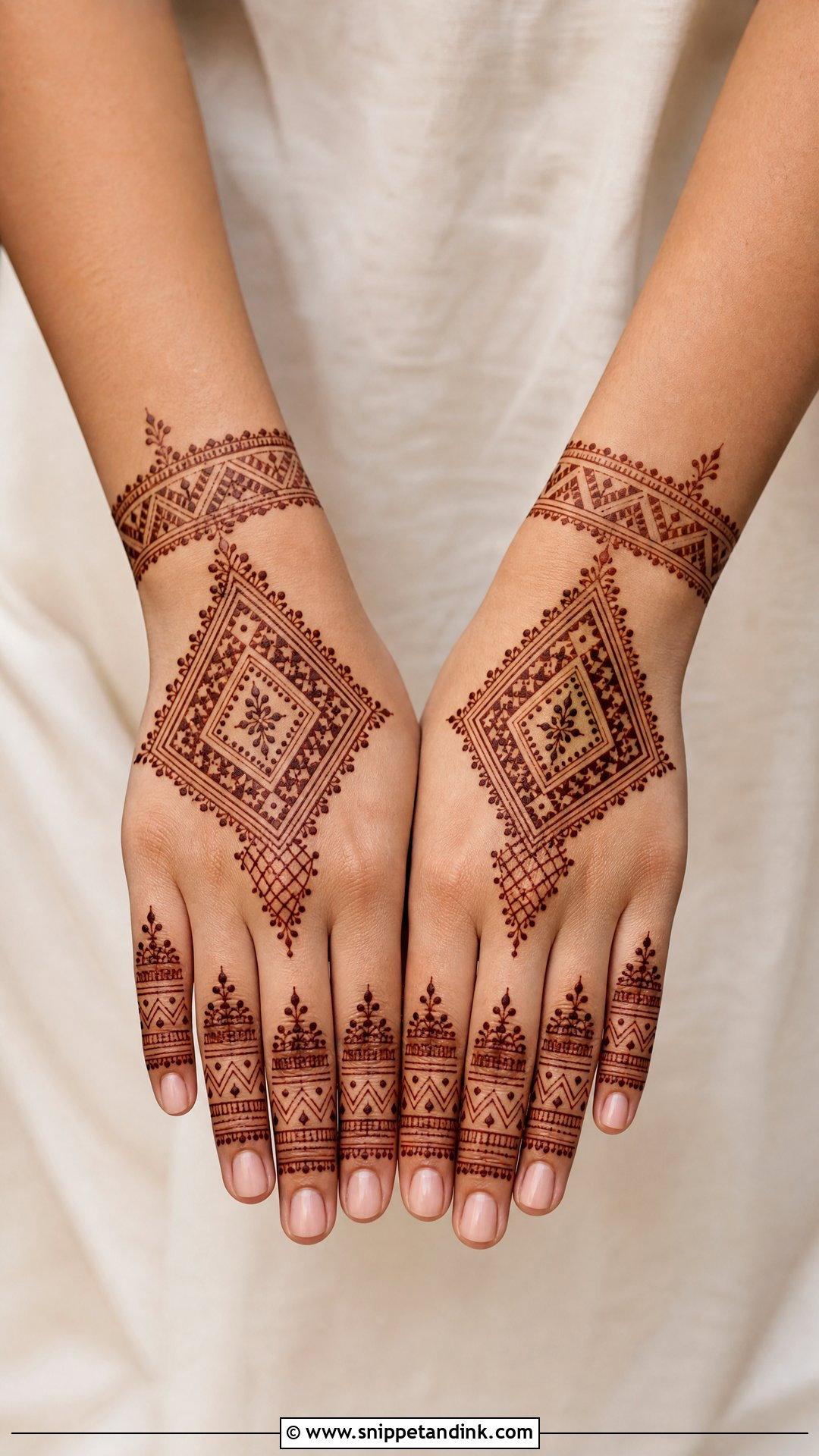 Simple Moroccan Mehndi Design - Snippet and Ink - 30 Simple and Stylish Mehndi Designs