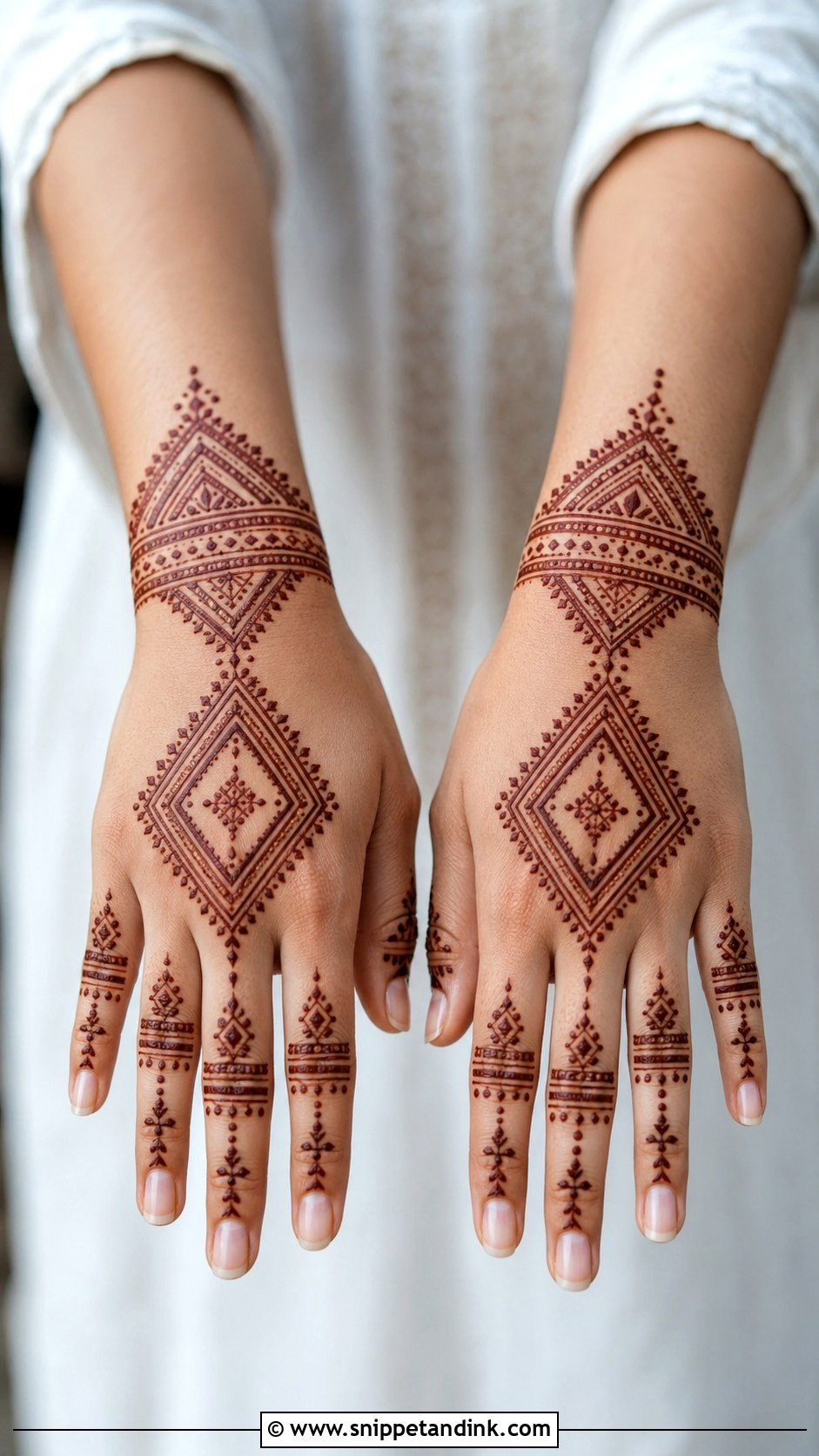 Simple Moroccan Mehndi Design - Snippet and Ink - 35 Mehndi Designs for Beginners
