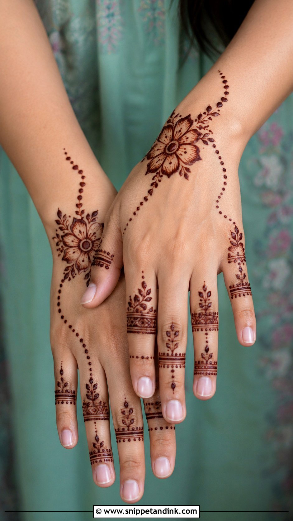 Simple Moroccan Mehndi Design - Snippet and Ink - 35 Simple Aesthetic Mehndi Designs