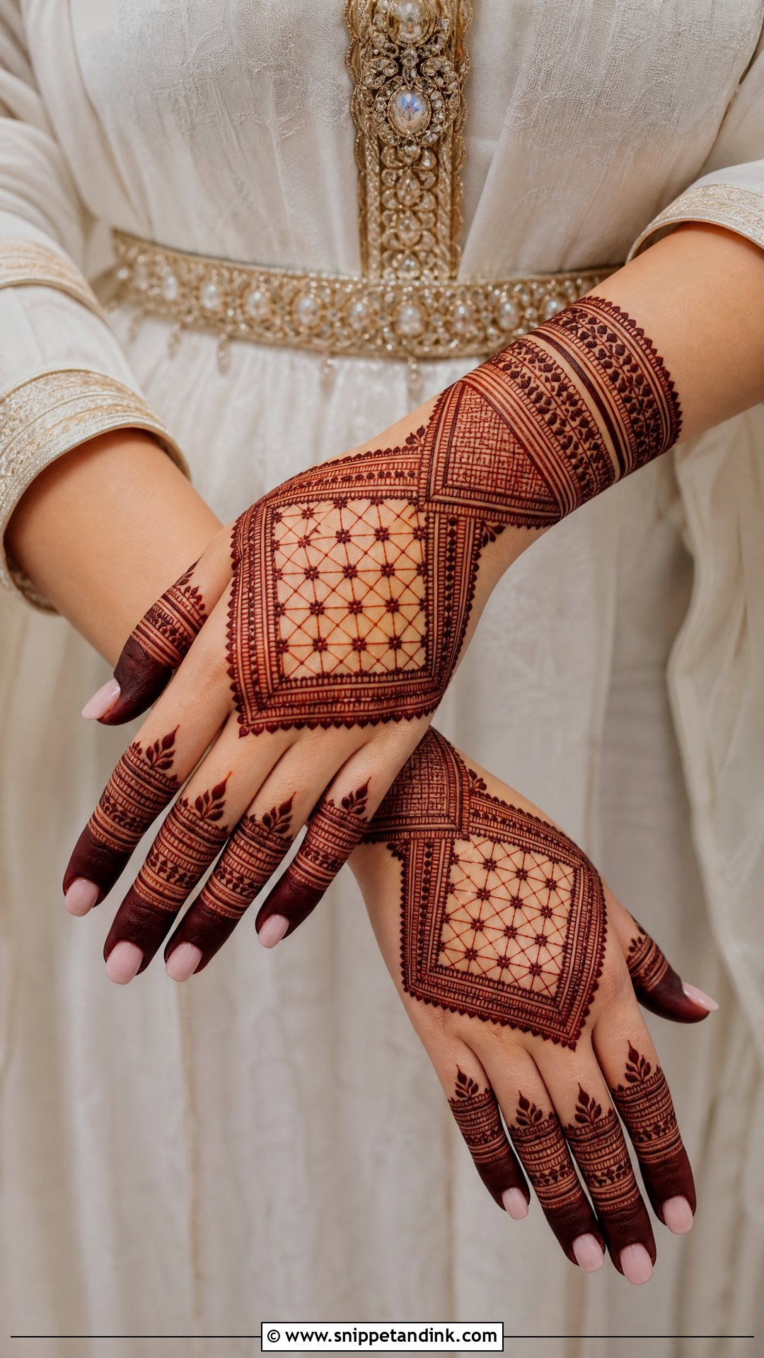 Simple Moroccan Wedding Mehndi Design - Snippet and Ink - 25 Simple Wedding Mehndi Designs