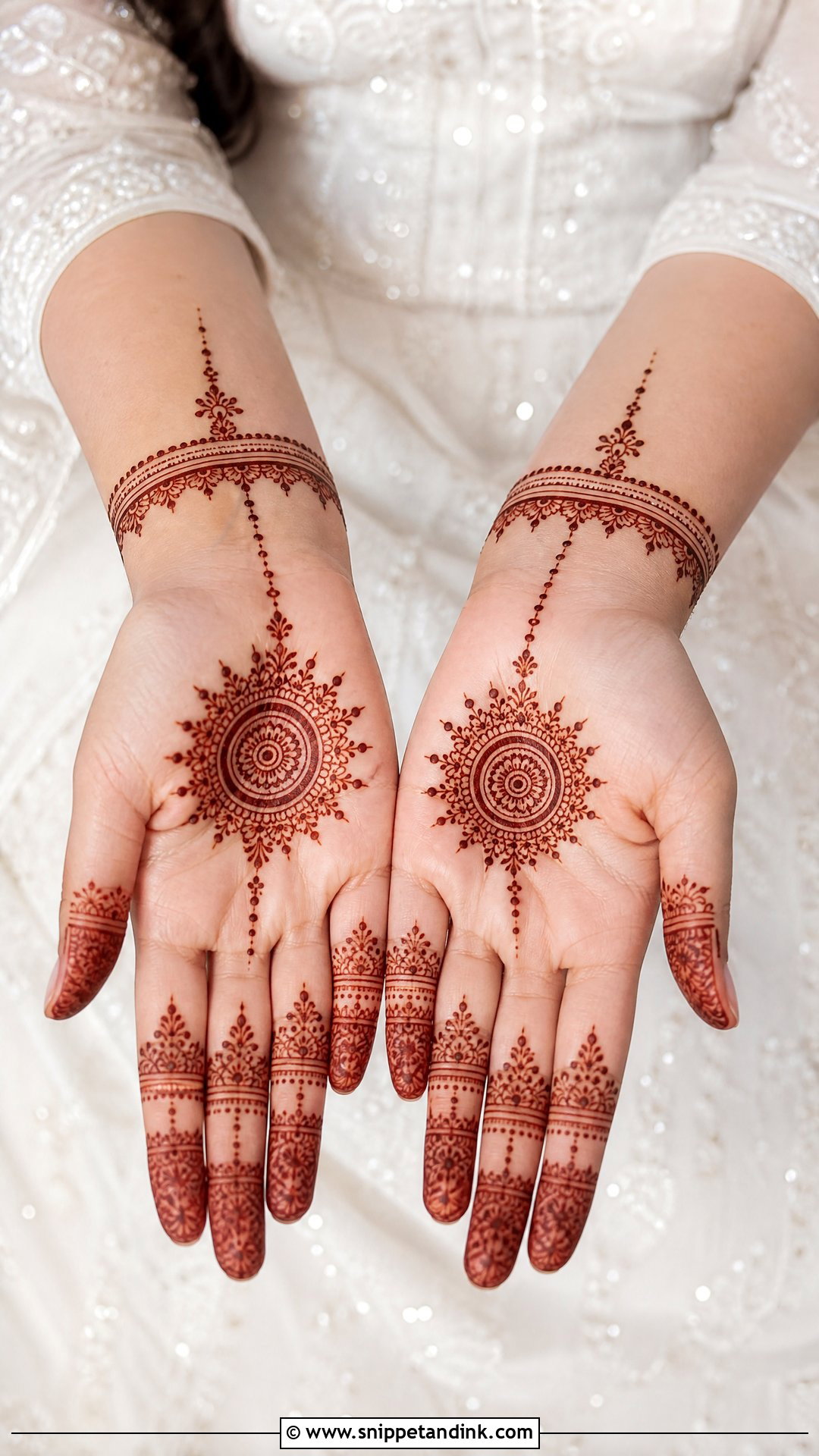Simple Nikkah Bride Mehndi - Snippet and Ink - 20 Mehndi Designs for Nikkah Bride