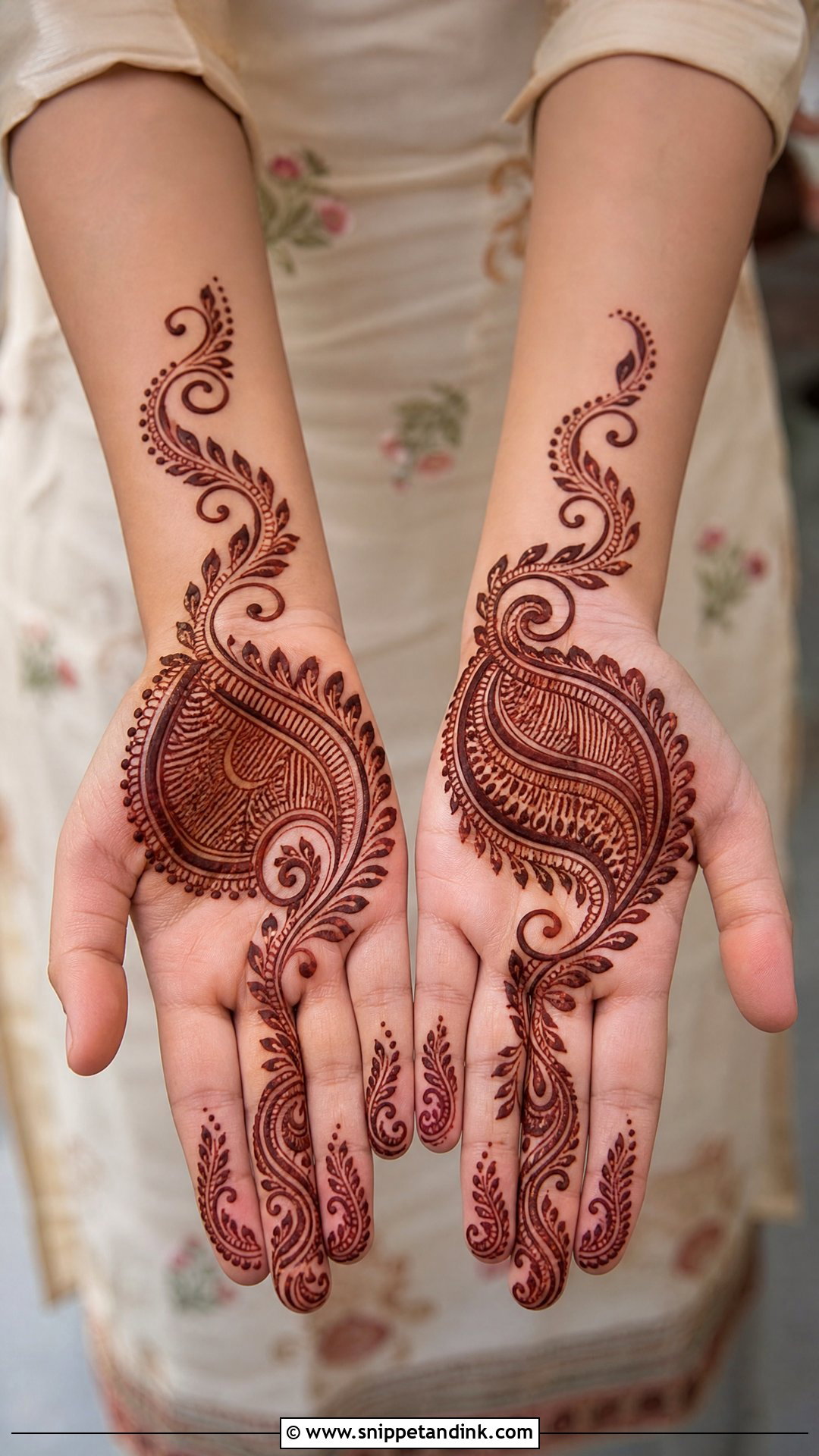Simple Paisley Mehndi Design - Snippet and Ink - 35 Very Simple Mehndi Designs