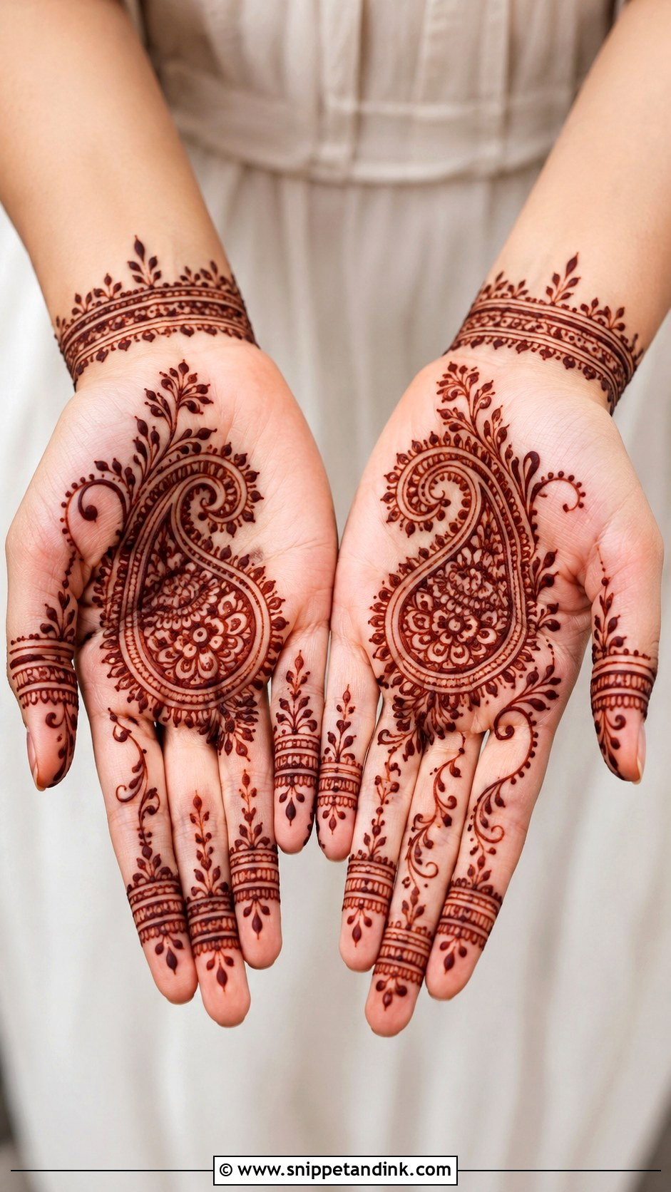 Simple Paisley Mehndi Design - Snippet and Ink - 35 New Simple Mehndi Designs